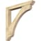 Ekena Millwork Legacy Slat Rough Sawn Bracket w/ Offset Brace, Douglas Fir, 6"W x 42"D x 42"H BKT0604X42X42LEC06RDF - alternate 1